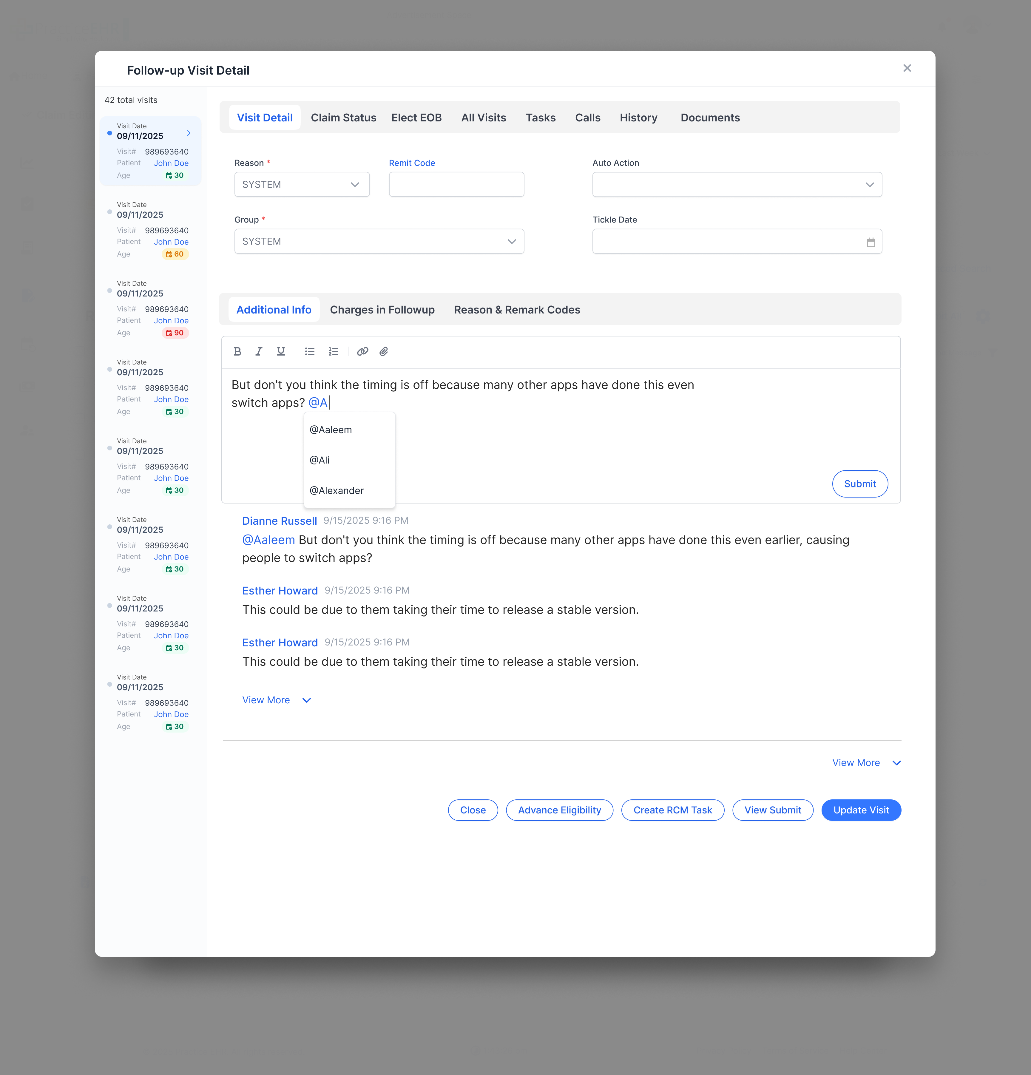 Plan Detail Screen with Threaded Comments